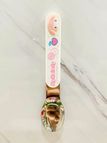【震撼精品百貨】My Melody_美樂蒂~日本SANRIO三麗鷗美樂蒂湯匙-粉白*27942