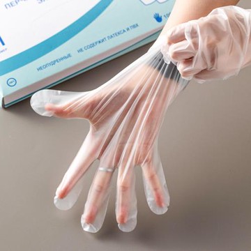 烘焙一次性手套食品級廚房專用加厚耐用透明TPE手套商用吃小龍蝦