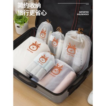抽繩束口袋鞋袋鞋包旅行內衣收納袋衣服收納包行李箱幼兒園分裝袋
