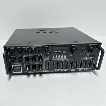 擴大機 大功率功放機 家用音響放大器 HIFI功放 220V/12V功放機 家用卡拉OK功放機 大功率HIFI搖控EQ均衡插卡
