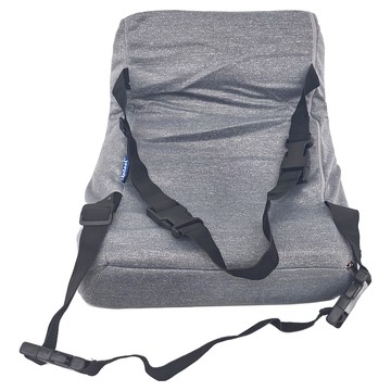 HONDONI 新款4D護腰靠墊 記憶靠墊 汽車舒壓腰靠墊 (M5-GY)  時尚文青灰  1個  44x12x38cm