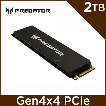 Acer Predator GM7000 2TB M.2 2280 PCIe Gen4x4 SSD固態硬碟(含散熱片)