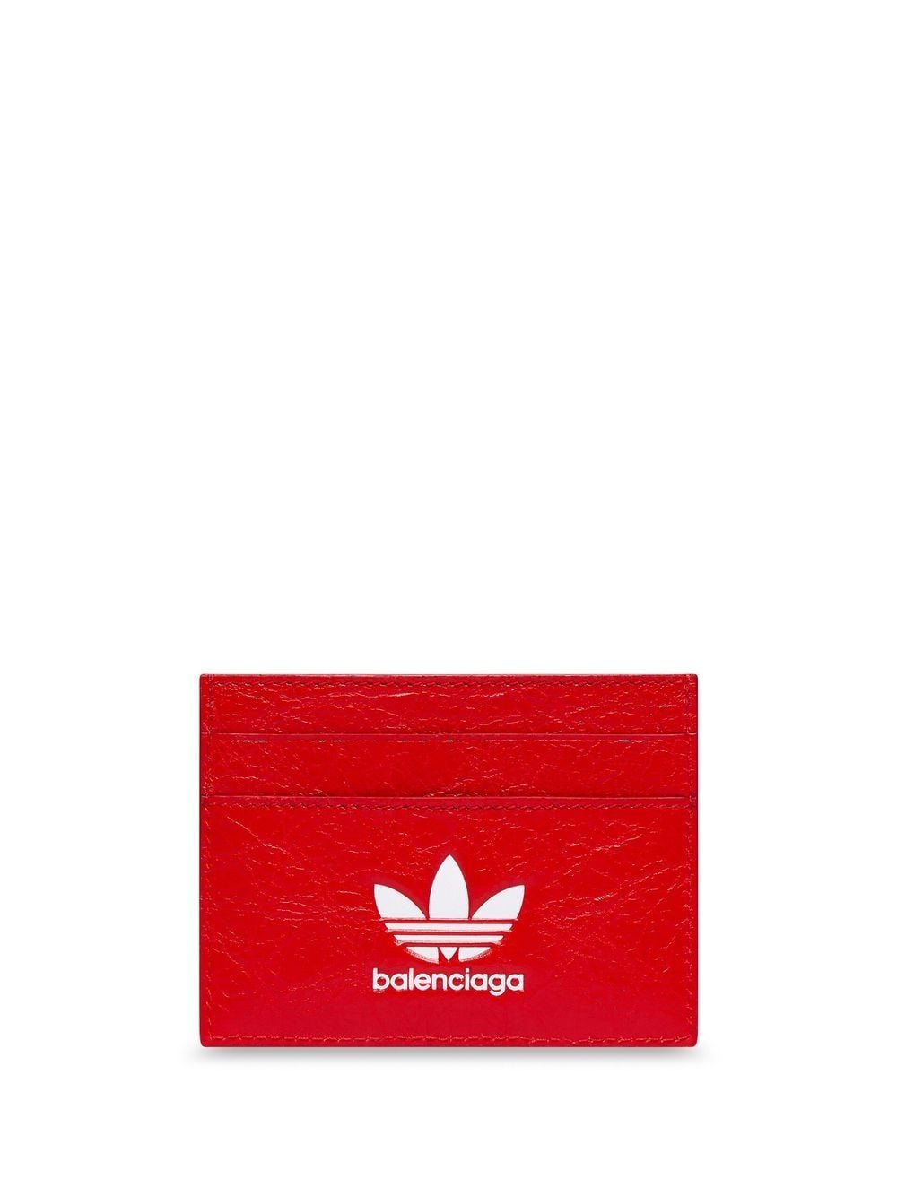Balenciaga - x adidas Trefoil cardholder - men - Lambskin - One Size - Red