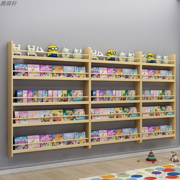 免運/可開發票 墻上書架門后置物架兒童客廳多層落地繪本架幼兒園收納架臥室家用 快速出貨