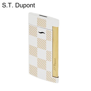 S.T. DUPONT 都彭 打火機 白格 27744