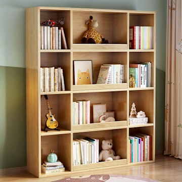Happylife 四層童趣實木書櫃  Y11996