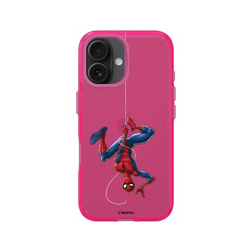iPhone 16 Clear 粉漾桃 - 迪士尼-漫威 Marvel - Spider-Man Upside Down