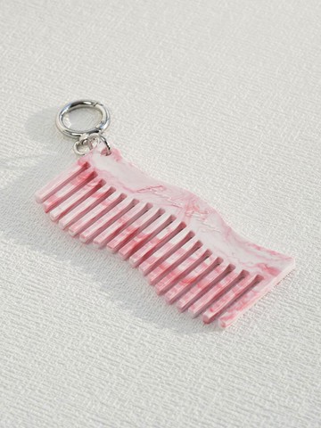 Recycled Wave Mini Comb Keyring [Pink]