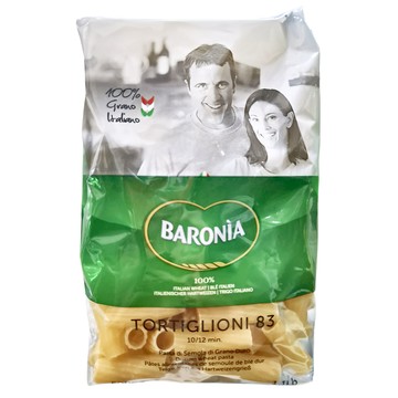 BARONIA 巴羅尼亞 橫紋水管麵  100% 杜蘭小麥粉製作  500g  1包