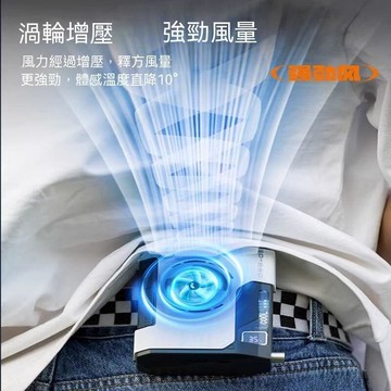 【限時下殺】風扇 無葉風扇 便攜風扇 掛腰風扇 掛腰風扇大風力掛脖制冷小電扇USB便捷式新款隨身空調扇大容量