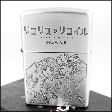 ☆福星屋☆【ZIPPO】日系~莉可麗絲-千束與瀧奈-兩面蝕刻圖案設計打火機