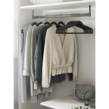 RHS 防滑無痕植絨衣架45cm絨面男裝女裝家用衣柜架衣撐店鋪衣服架