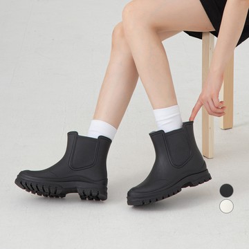 afinar 女款 切爾西 雨靴  黑色  240