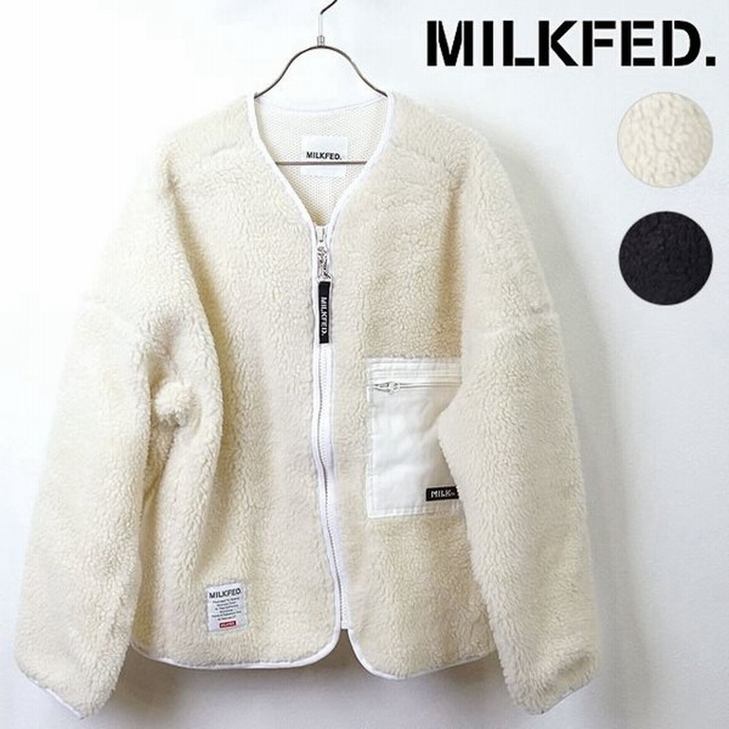 ミルクフェド Milkfed ボア フリース ジップ ブルゾン Boa Fleece Zip Blouson レディース フリーサイズ もこもこ ジャケット Fw19 通販 Lineポイント最大0 5 Get Lineショッピング