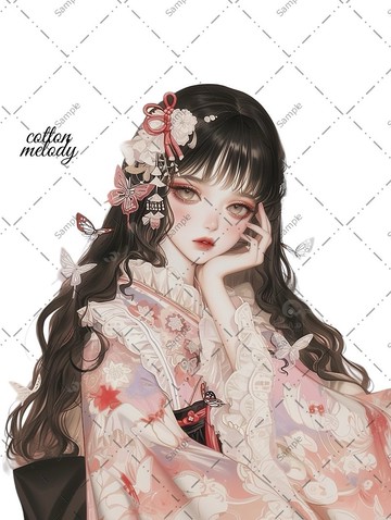 original sticker no.838 人物貼紙 原創貼紙 女孩貼紙 原創人物貼紙