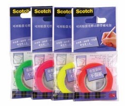 標示膠帶 3M  812 可再貼螢光標示膠帶 單色補充包 ( 9mm x 20M ) 4色可選【APP滿額下單10%點數(單一帳號最高5000點)】1/31止