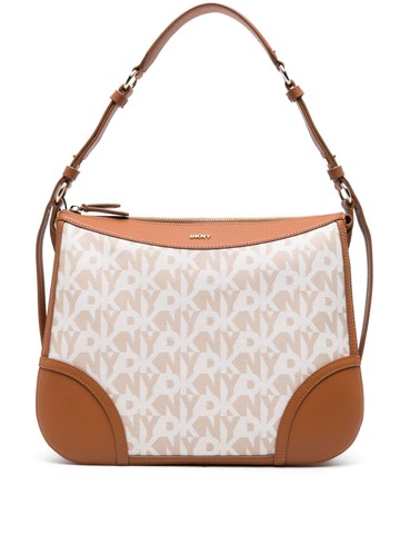 DKNY - medium Gramercy leather shoulder bag - women - Polyester/Calf Leather - One Size - Neutrals
