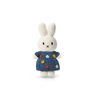 荷蘭Miffy米飛兔【miffy&梵谷50週年紀念碎花洋裝】純棉手工鉤針