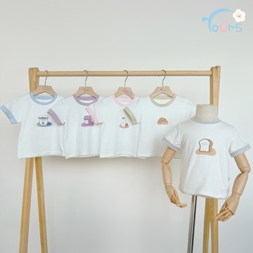 【YOUrs優兒思】竹紋棉-夏日午茶T恤 寶寶上衣 兒童服飾 動物圖案 上衣 幼兒園穿搭