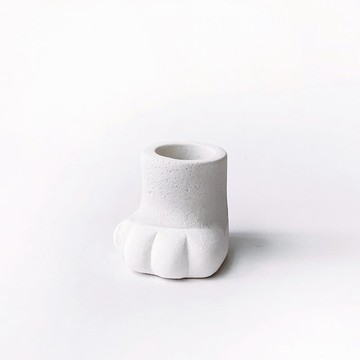 (預購) 白灰系列 | 貓咪小手手白灰水泥盆器 貓掌盆 約一吋大小