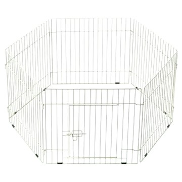MARUKAN 六片鍍鋅金屬圍欄附門 狗籠  115 x 105 x 52.8cm  1個