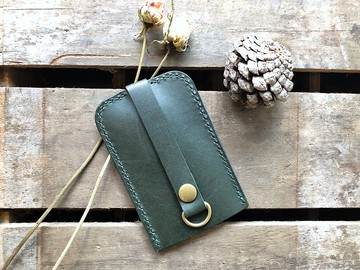 經典鑰匙包 好好縫 皮革DIY材料包 刻名 手工包 情侶禮物 鎖匙包