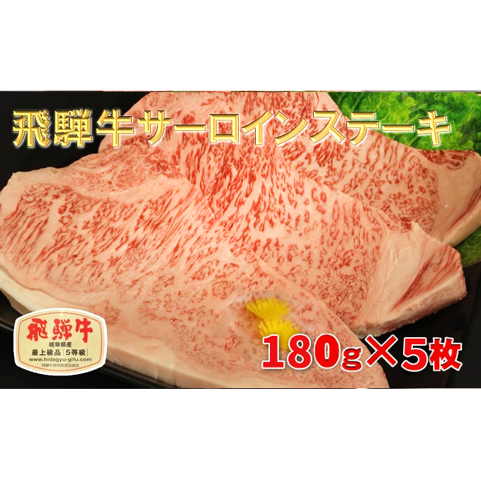 ふるさと納税　飛騨牛 牛肉 ステーキ サーロイン 180g×5枚 計900g A5 和牛