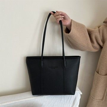 台倉出貨??2025冬季新款洋氣潮流時尚百搭簡約休閑大容量單肩手提托特包跨境