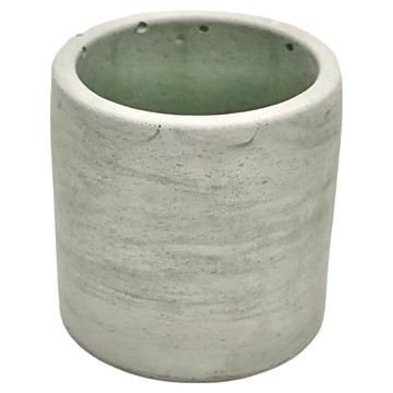 中圓柱水泥盆  9 x 8cm  莫蘭迪綠色  1個