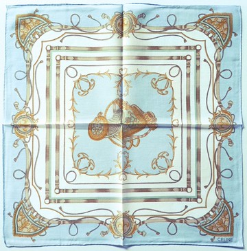 Celine Paris 復古手帕馬韁繩 19x 19 英寸