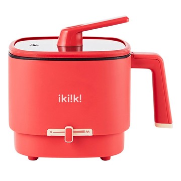 ikiiki 伊崎家電 輕旅隨行鍋 110V/220V 電壓切換 附蒸架 不沾塗層  IK-TK4301