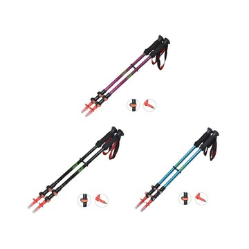 雪黛屋 Mountaintop 登山杖三節碳鎢鋼杖尖超輕量握柄吸濕排汗