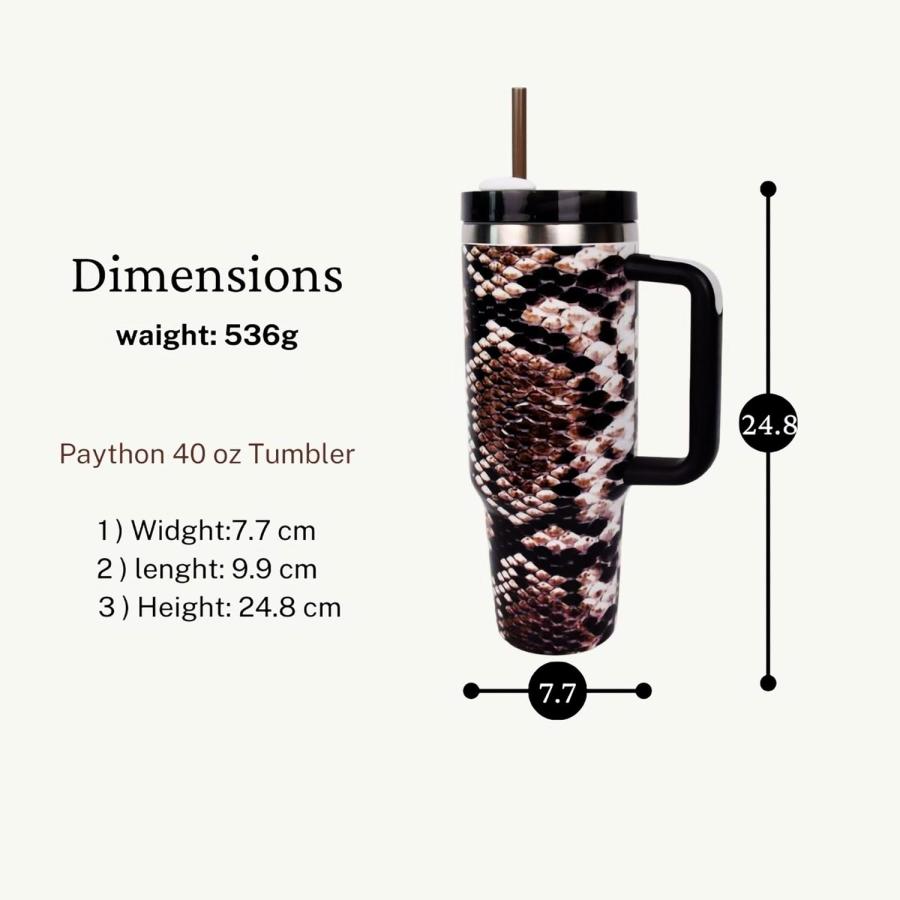 Python 40 oz Tumbler  40 oz tumbler with handle and straw  stainless steel 40 oz tumbler  40 Oz Coffee Tumbler stainless cup 40 oz tumbler  travel