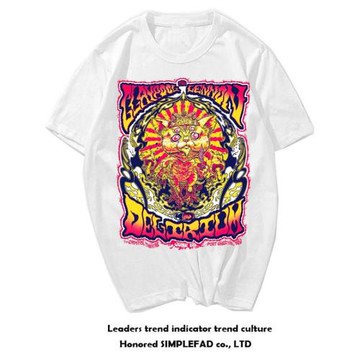 ins同款高街打底衫街頭嘻哈潮牌短袖美潮t恤潮人重磅搖滾樂隊潮男