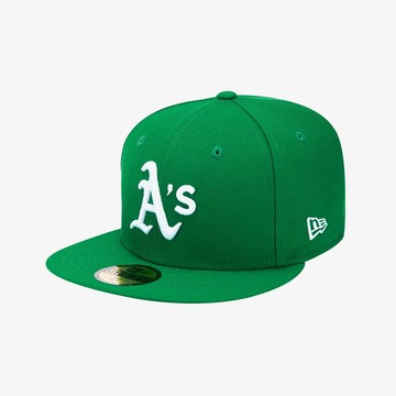 NEW ERA 男女 59FIFTY MLB 球員帽 運動家  綠 NE70376388