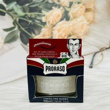 義大利 PRORASO 保濕鬍鬚軟化膏 100ml 麝香/薄荷 鬍前膏 兩款可選｜全店$199免運