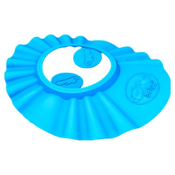 ange 洗髮帽 護耳型 柔軟EVA材質 保護寶寶頭部  藍色  1個