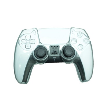 PS5 副廠周邊 For PS5 DualSense 無線控制器 副廠透明水晶殼 搖桿保護殼 手把防摔水晶殼