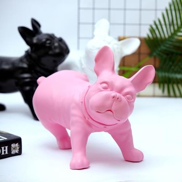 狗擺件斗牛犬樹脂家居裝飾品落地北歐客廳法斗招財狗道具創意輕奢