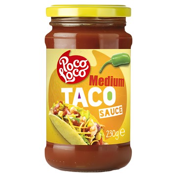Poco Loco 中辣塔可醬 230g 搭配美味墨西哥捲餅或沾食玉米餅  1罐