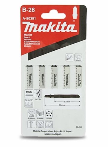 MAKITA 牧田 A-80391 B-28 5片 高速鋼 切割 平整 木材 塑膠 日本製
