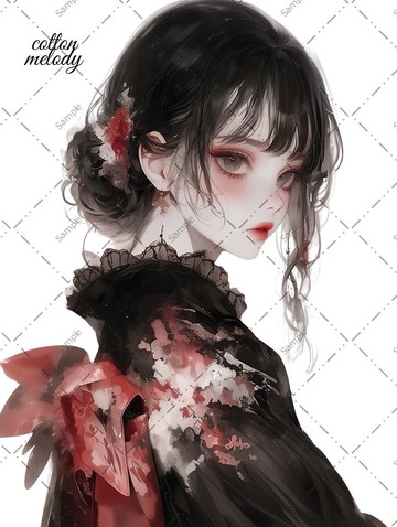 original sticker no.840 人物貼紙 原創貼紙 人物插畫貼紙 女孩貼紙 原創人物貼紙