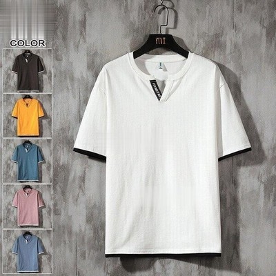 Tシャツ メンズ 夏服 Tシャツ Vネック 切り替え アメカジ 半袖tシャツ 重ね着風 トップス カットソー メンズファッション 通販 Lineポイント最大get Lineショッピング