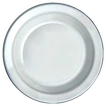 365methods 圓形琺瑯餐盤 鋼板造型 琺瑯塗層  18cm  灰色  1個