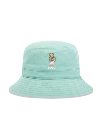 Ralph Lauren Kids - embroidered cotton bucket hat - kids - Cotton - 5-7 - Green