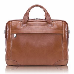 McKlein 15484 Brown Bronzeville Medium Laptop Briefcase