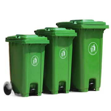 垃圾桶戶外環衛大容量腳踩帶輪商用戶外家用分類大號加厚腳踏帶蓋[DD080109]