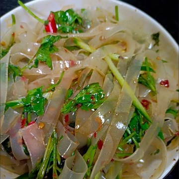 地方農貨 幹貨 😋【乾貨商用】河南特產水晶脆粉皮涼皮涼拌菜口感爽脆滷菜麻辣燙批