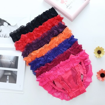 ParrotFashion網紗女士內褲 低腰性感透明網紗內褲 女提臀露屁屁三角褲8020