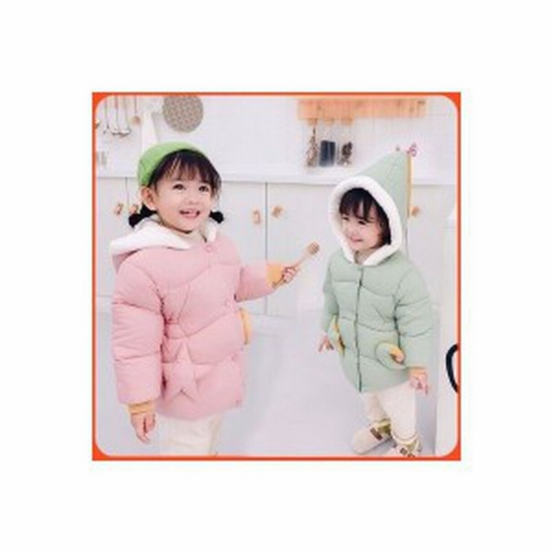 中綿コート キッズ 子供服 女の子 冬服 子供コート アウター ダウン風コート キッズコート 中綿ジャケット フード付き 暖かい 防寒 通販 Lineポイント最大get Lineショッピング